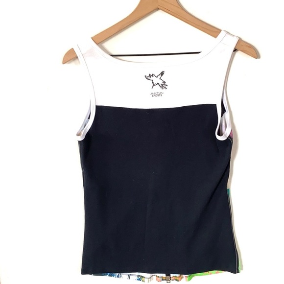 Marc Cain Sports zip front sleeveless tank, Sz 12 - Picture 7 of 12